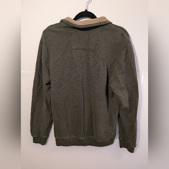 Men's Sweater Sweatshirt Olive Green size medium - Picture 3 of 3